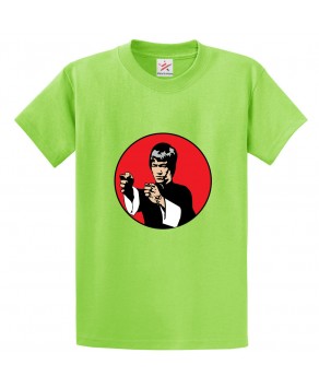 Bruce Lee Unisex Classic Kids and Adults T-Shirt For Kungfu Fans